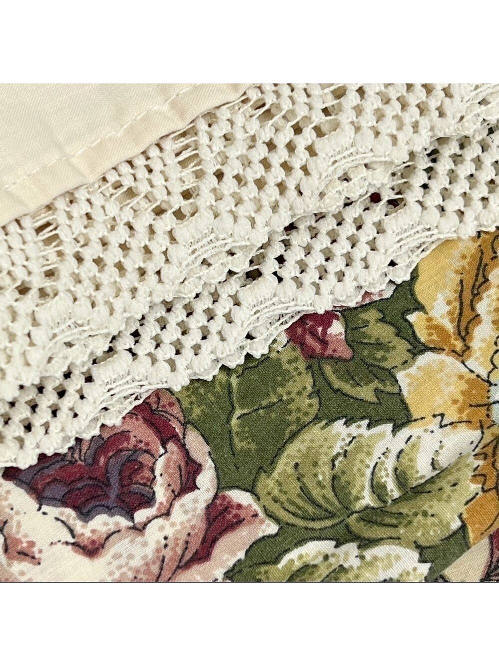 GUC-80S Vntg Louis Nichole Complete Full Set Sheets/Shams Floral,Victorian, Lace - Picture 12 of 14